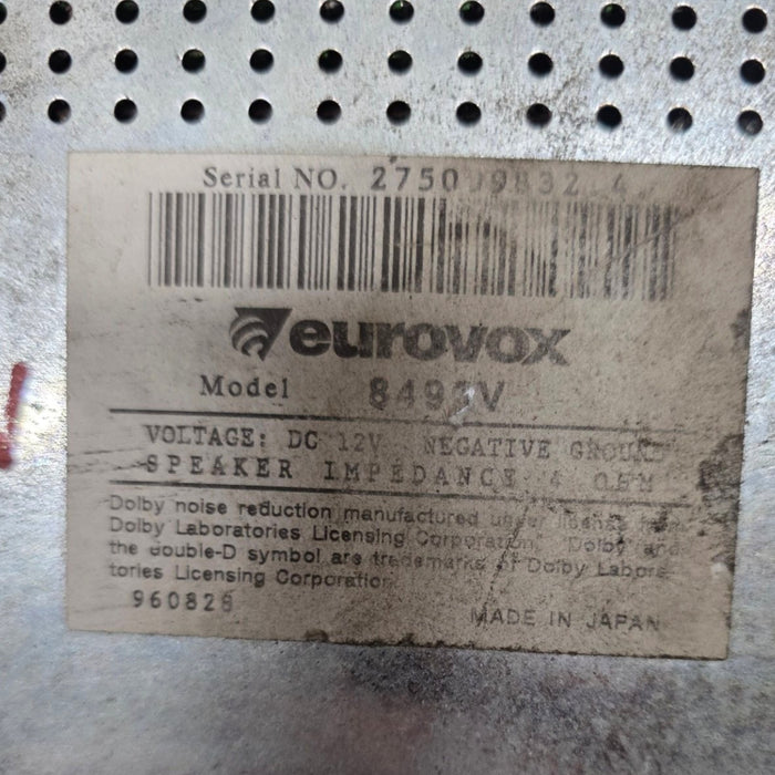 A038 - VS HOLDEN STATESMAN CAPRICE -  Eurovox Stereo 8490V with PIN CODE