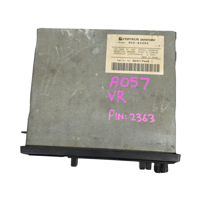 A057 - VR Holden Commodore  - Eurovox Cassette Stereo Model MCC-6329V with PIN CODE