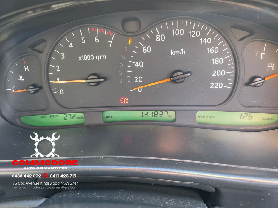 A278 - VX Holden Commodore Sedan - Dash Facia with Air Vents, Headlight Switch, Mode & Hazard Switch - TRIM: #17i