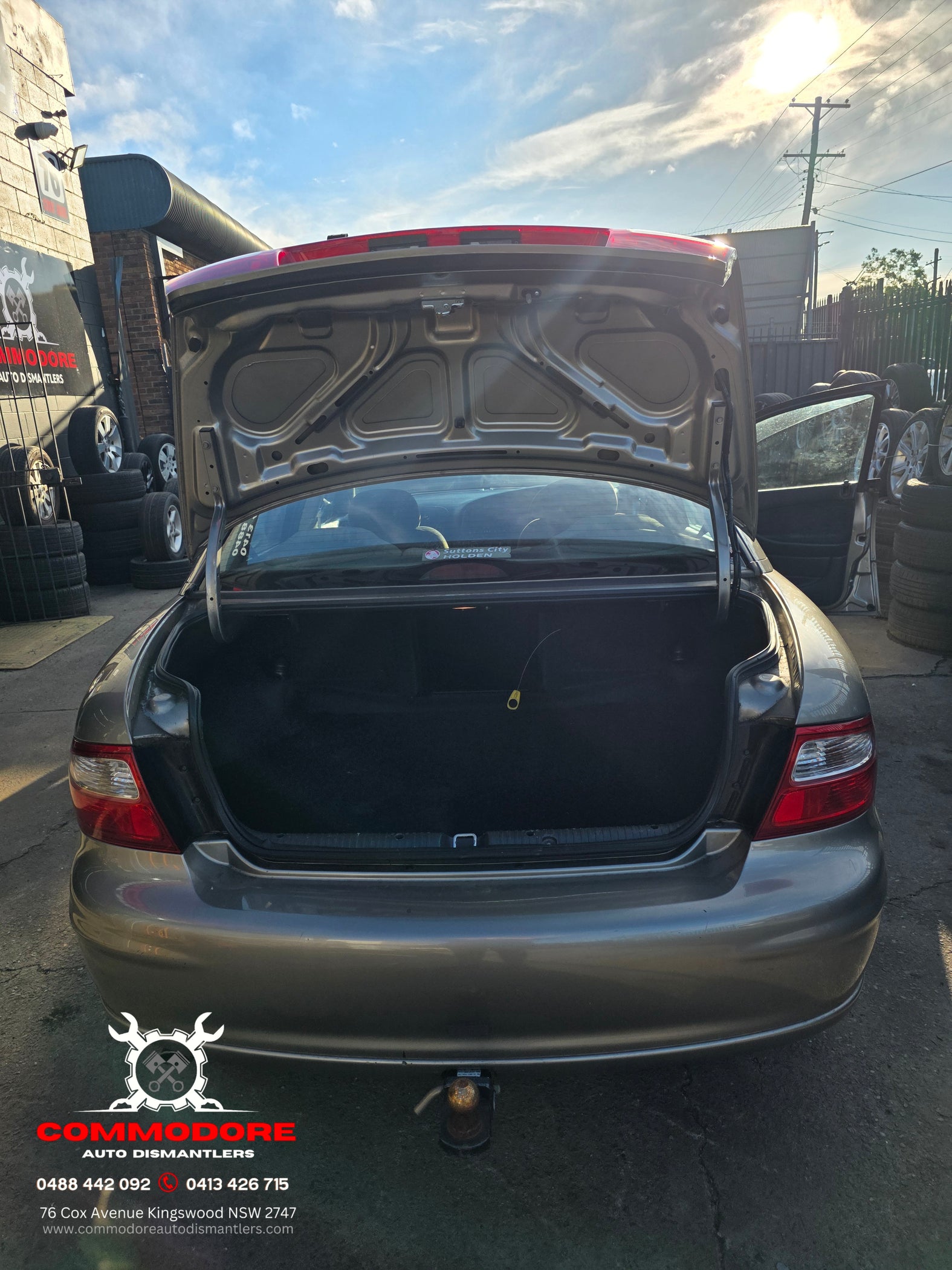 A278 - VX Holden Commodore Sedan - Rear Bar - TUNGSTEN METALLIC #H114 ...