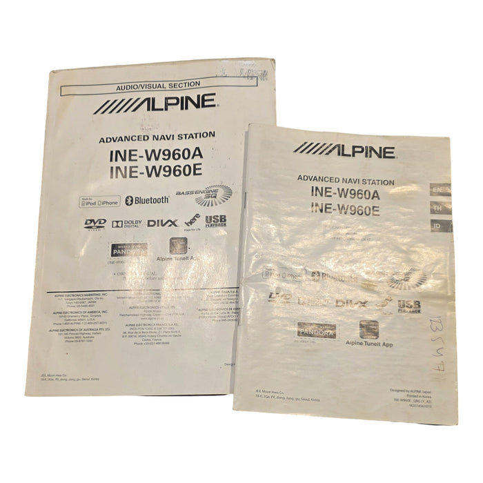 A246 - ALPINE INE-W960A 6.1” Touch Screen Navigation DVD/CD Multimedia Station