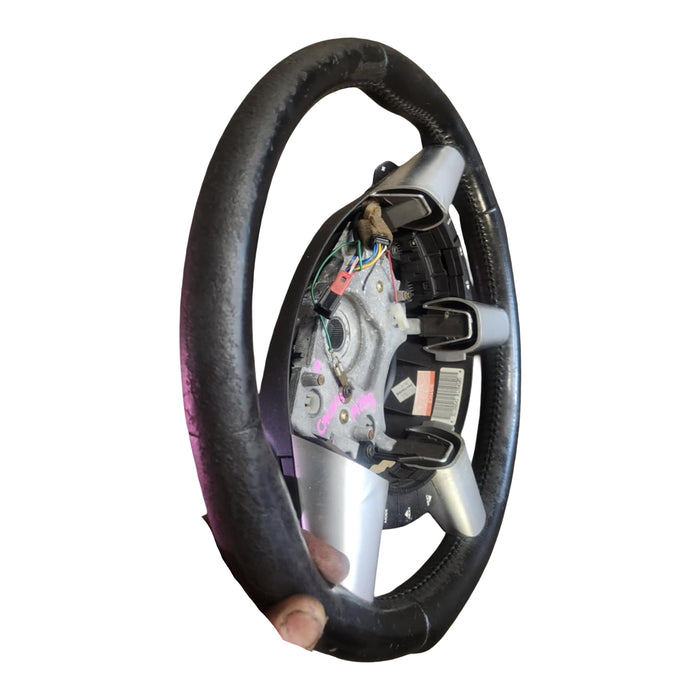 A268 - VZ HOLDEN CALAIS SEDAN - Steering Wheel Black Leather with Steering Control Buttons