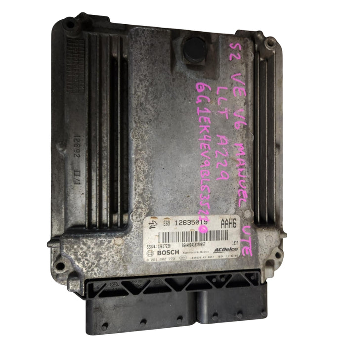A229 - VE HOLDEN COMMODORE II 2011 UTE -  V6 ECU LLT MANUAL - P/N #12635019