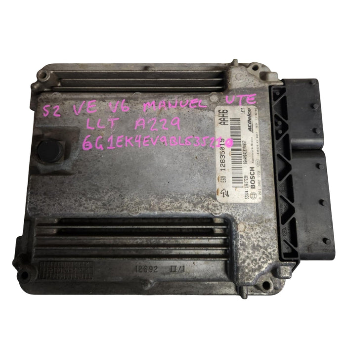 A229 - VE HOLDEN COMMODORE II 2011 UTE -  V6 ECU LLT MANUAL - P/N #12635019