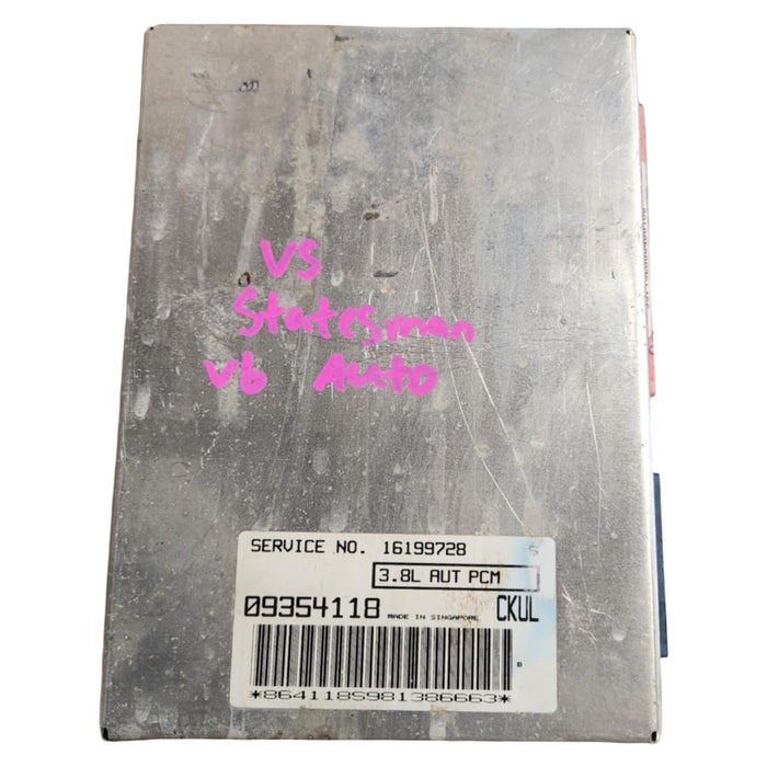 VS V6 - HOLDEN STATESMAN - ECU AUTO 3.8L - SERVICE #16199728