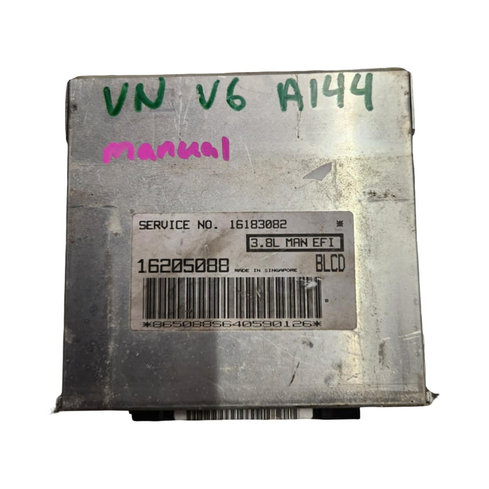 A144 - VN 1991 HOLDEN COMMODORE - ECU MANUAL V6 - SERVICE #16183082