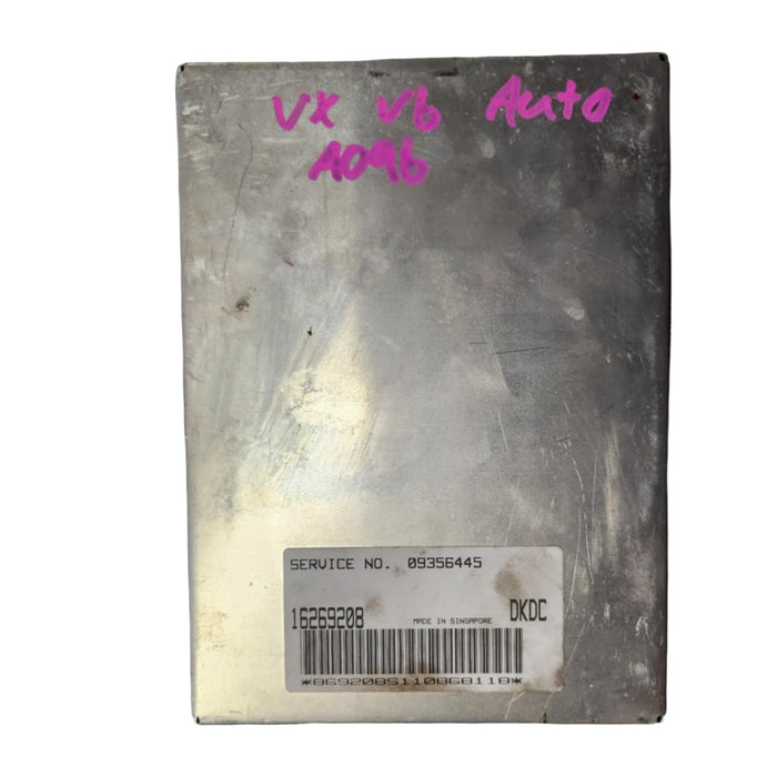 A096 - VX 2001 HOLDEN COMMODORE - ECU AUTO V6 - SERVICE #09356445