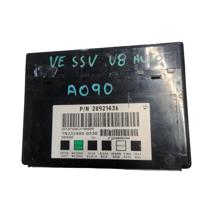 a090 - VE SSV Holden Commodore V8, Auto - BCM Part #20921436