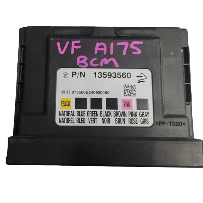 A175 - VF Holden Commodore - V6 LFX, Auto Utility - BCM Part #13593560