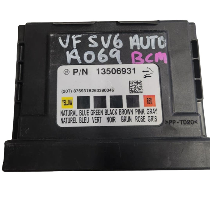 A069 - VF 2001 HOLDEN COMMODORE - AUTO V6 LFX - BCM Part # 13506931