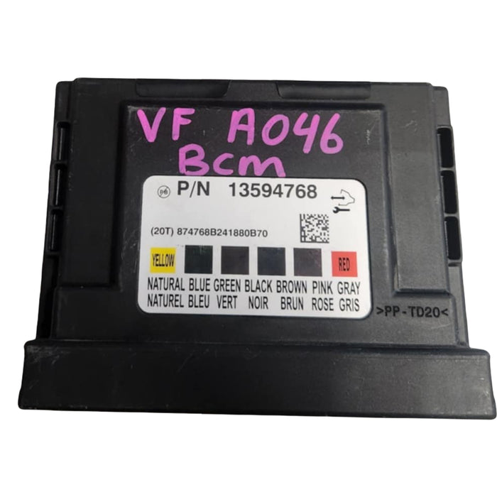 A046 - (06/2013) VF Holden Commodore V6 LFW, Auto MYA Sedan - BCM Part # 13594768