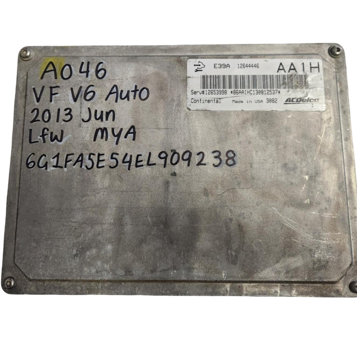 A046 - 2013 VF Holden Commodore V6 LFW, Auto MYA - ECU Service # 12653998