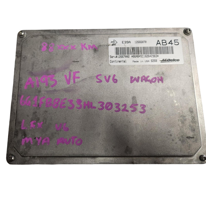 A193 - VF Holden Commodore Sv6 - Auto MYA, V6 LFX  - ECU Service #12666070