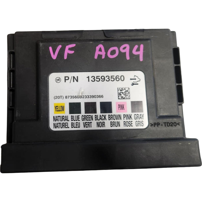 A094 (02/2014) VF Holden Commodore V6 LFW, Auto MYA - BCM Part #13593560