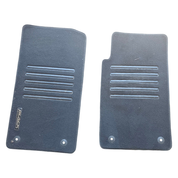 VE HOLDEN UTILITY - FRONT FLOOR MATS - PAIR - BLACK EDITION