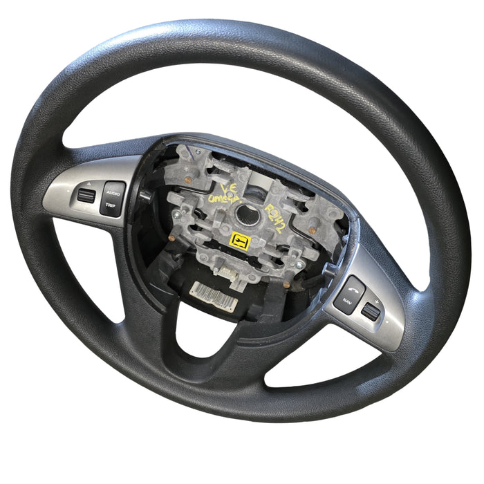 A242 - VE HOLDEN COMMODORE SEDAN - STEERING WHEEL - SILVER TRIM