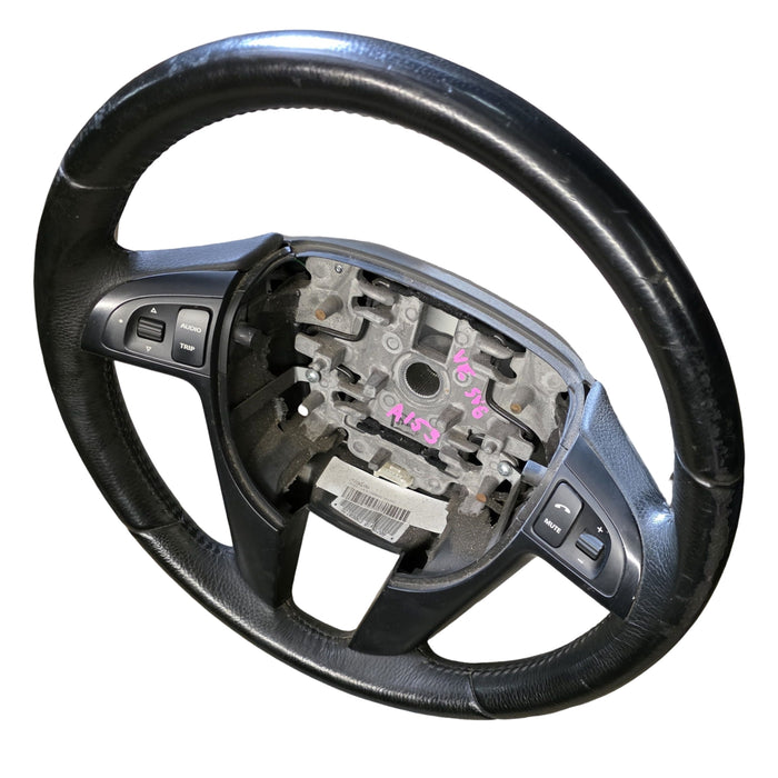 A153 - VE Holden Commodore - Leather Steering Wheel - Grey trim with Controls