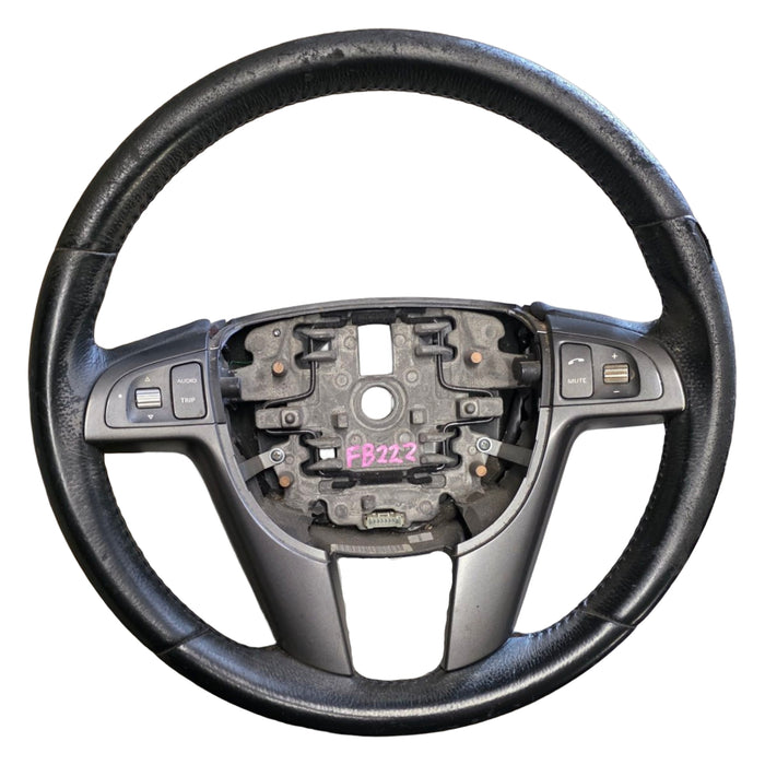 FB022 - VE Holden Commodore - Leather Steering Wheel - GREY TRIM