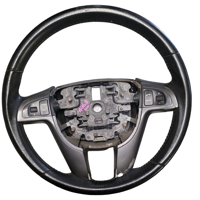 A068 - WM Holden  Statesman  - Leather Steering Wheel with grey trim