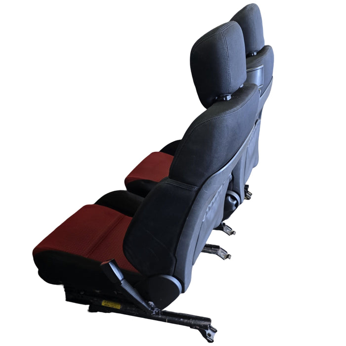 A284 - VE SV6 Holden Commodore Utility - Front Seats Red and Black Cloth - PAIR