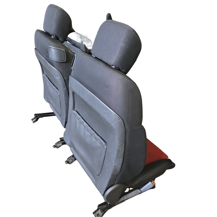 A284 - VE SV6 Holden Commodore Utility - Front Seats Red and Black Cloth - PAIR