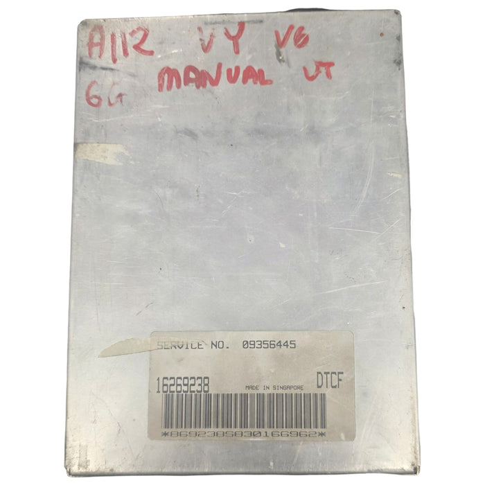 A112 - VY HOLDEN COMMODORE - V6 MANUAL UTILITY - BCM 603 LOW, ECU Service # 09356445, Ignition, Key, Fob)