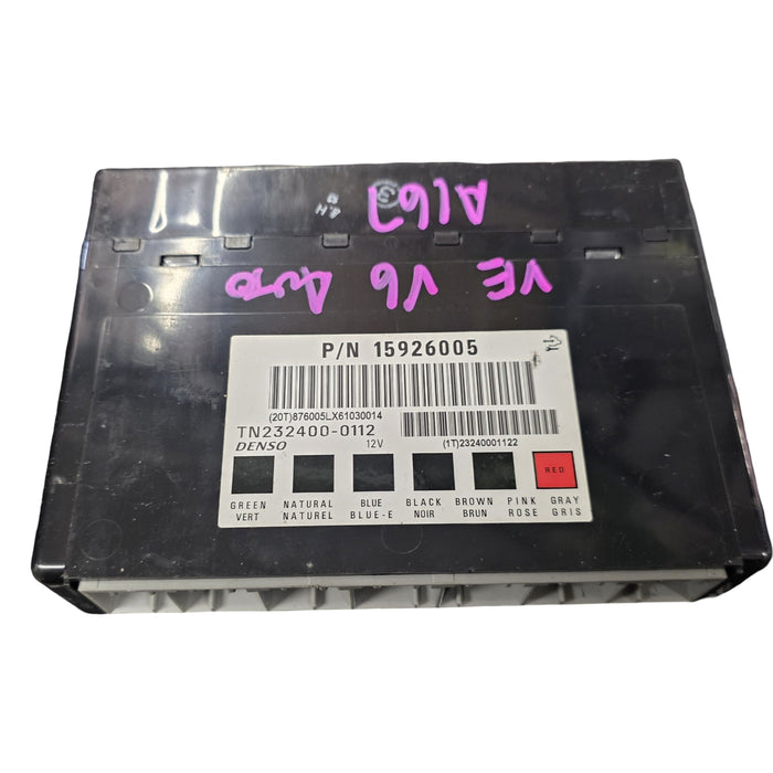 A167 - VE Holden Commodore Sedan V6, Auto - BCM PN:15926005