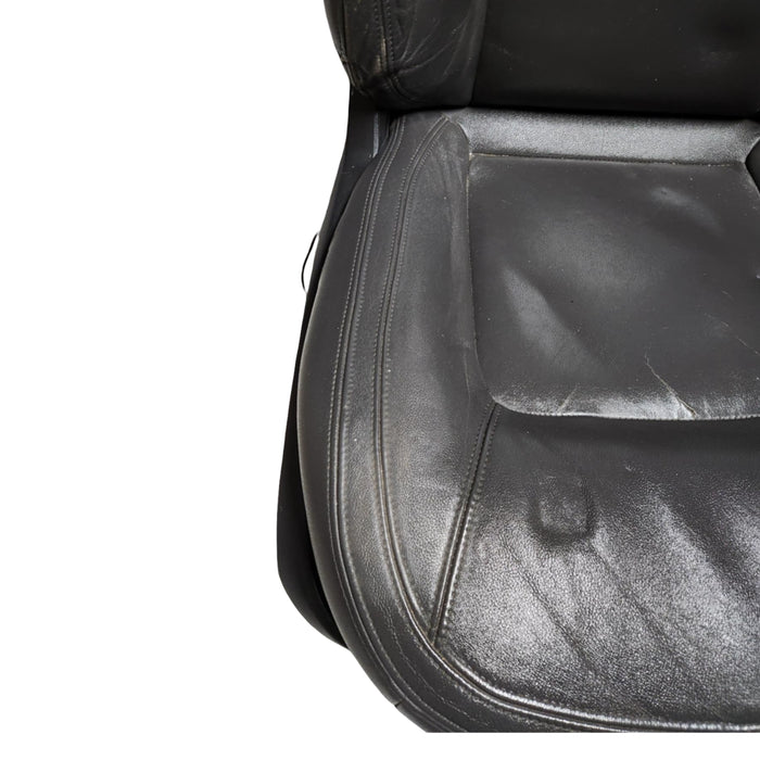 A077 - WM HOLDEN STATESMAN - Front Leather Seats (pair) with seatbelt stalks - Grey