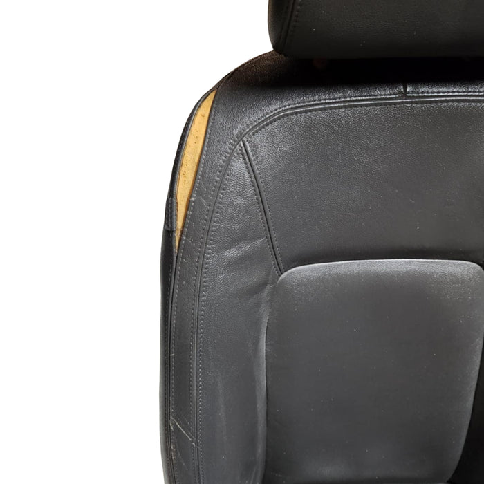 A077 - WM HOLDEN STATESMAN - Front Leather Seats (pair) with seatbelt stalks - Grey