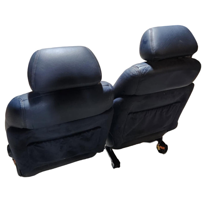 A078 - WH Holden Statesman  International -  Blue Leather Front Seats (pair)