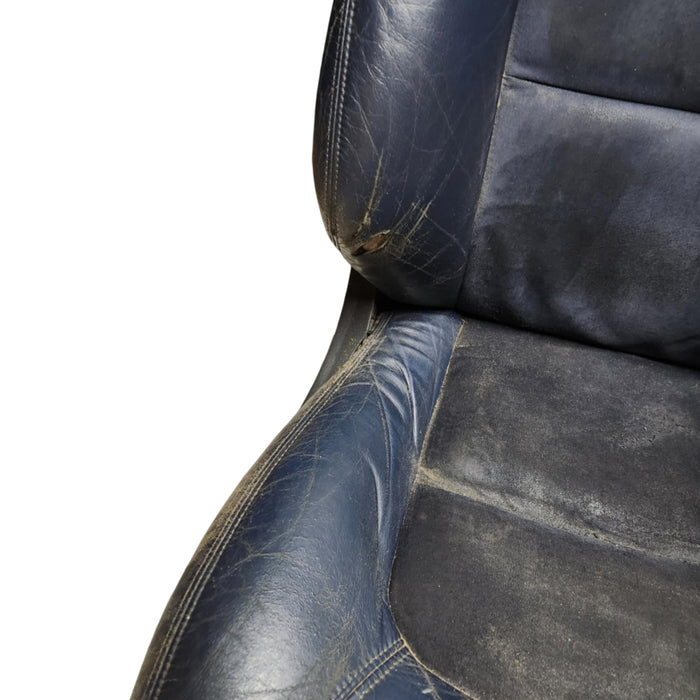 A078 - WH Holden Statesman  International -  Blue Leather Front Seats (pair)