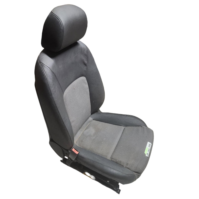 A264 - VE HOLDEN CALAIS - Passenger Front Seat - Two Tone, Cloth and Leather with Seatbelt Stalk and Rails