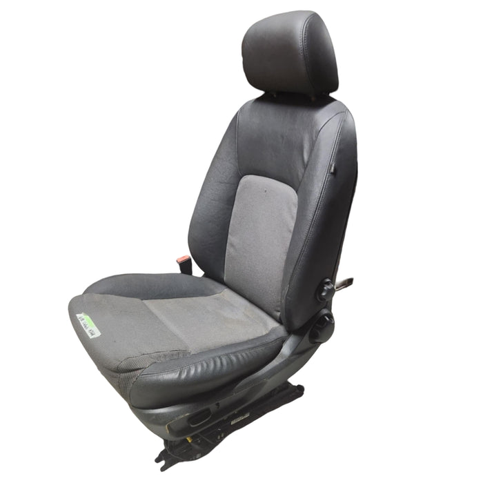 A264 - VE HOLDEN CALAIS - Passenger Front Seat - Two Tone, Cloth and Leather with Seatbelt Stalk and Rails
