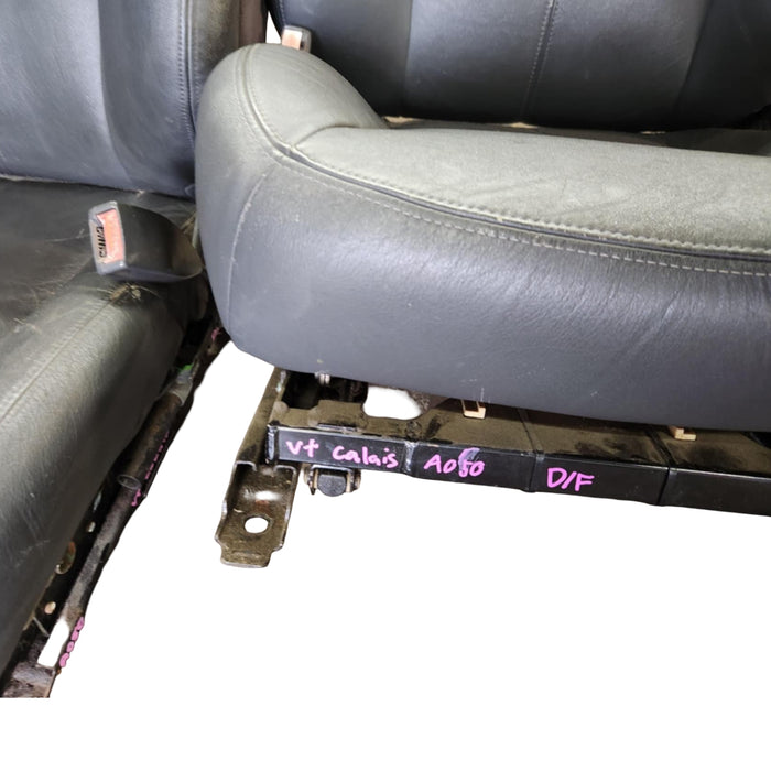 a050- VT Holden Calais - Leather Front Seats Grey with seatbelt stalks
