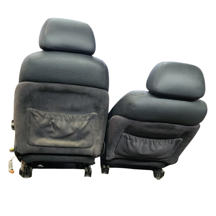 a050- VT Holden Calais - Leather Front Seats Grey with seatbelt stalks