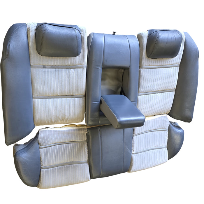 GE001 - VR Holden Calais - REAR Seat Two Tone Leather and Cloth Trim