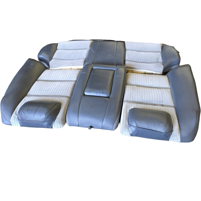 GE001 - VR Holden Calais - REAR Seat Two Tone Leather and Cloth Trim