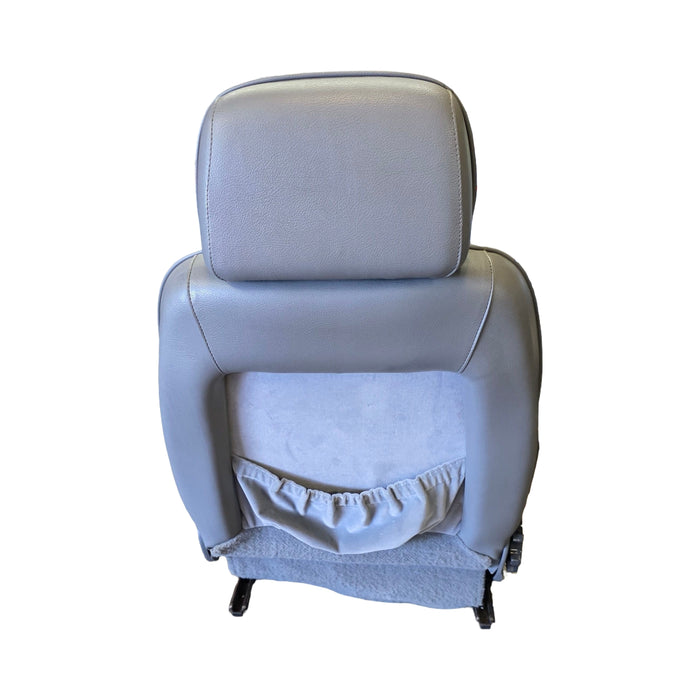 GEO01 - VR Holden Calais - FRONT Seat SET Two Tone Leather and Cloth with rails and seat side plastics