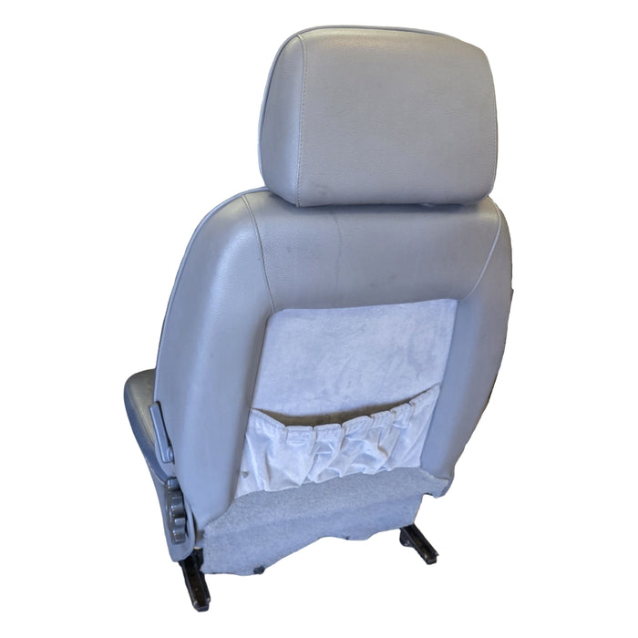 GEO01 - VR Holden Calais - FRONT Seat SET Two Tone Leather and Cloth with rails and seat side plastics