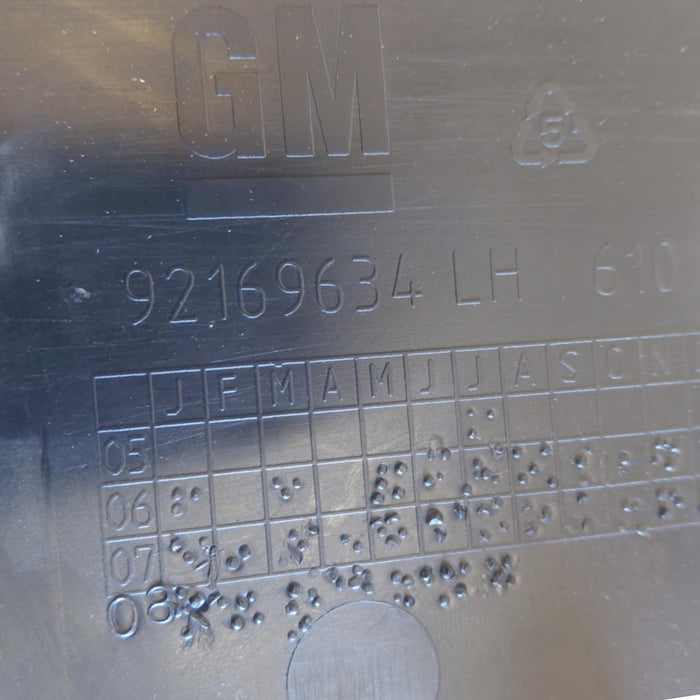 WM / VE Holden Commodore - Centre Console Passenger Side Trim - Black Suede Part #92169634