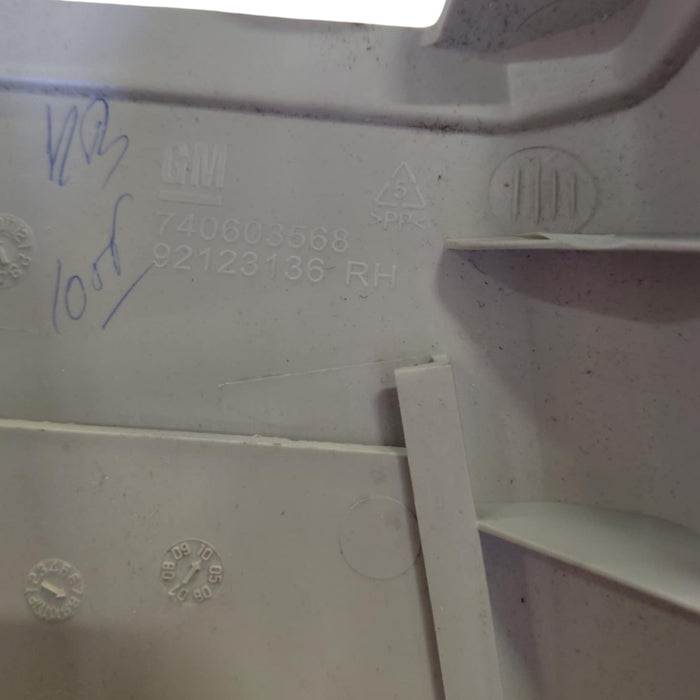 VE / WM - Holden Commodore - DRIVERS SIDE - Upper Adjustable B-Pillar Trim - Beige / Plastic Part Number 92123136