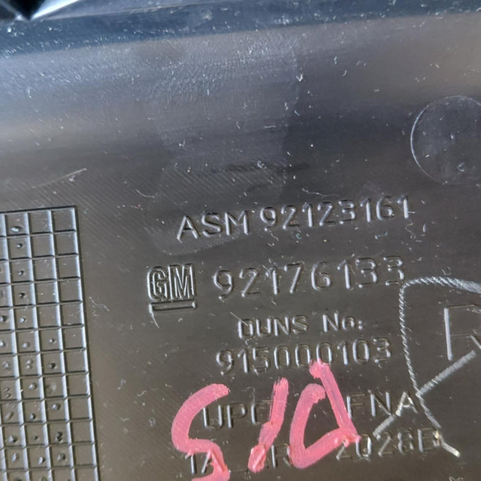 VE / WM - Holden Commodore / Statesman - DRIVERS SIDE - Upper Adjustable B-Pillar Trim - Black / Cloth Part Number 92176133