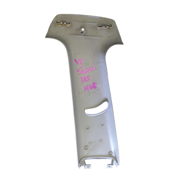 VT, VX, VY, VZ - Holden Commodore - DRIVERS SIDE - Upper B-Pillar Trim - Beige / Plastic Part Number 92049946