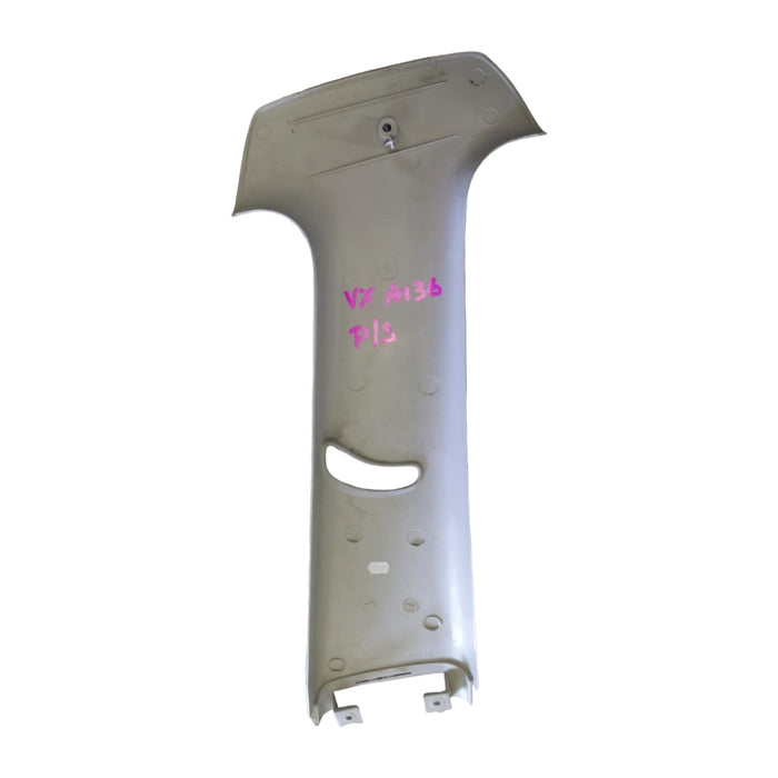 VT, VX, VY, VZ - Holden Commodore - PASSENGER SIDE - Upper B-Pillar trim - Beige / Plastic part Number 9214466