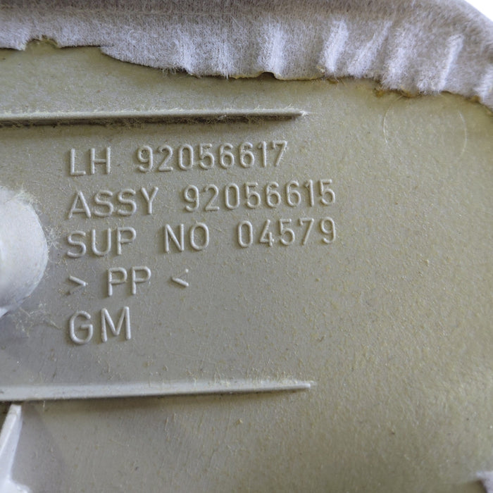 VT,VX,VY,VZ Holden Commodore - PASSENGER SIDE - Adjustable Upper B-Pillar trim - Beige Suede Part Number 92056617