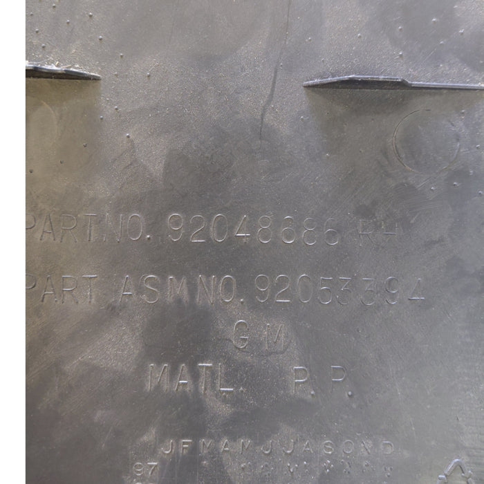 VX, VY, VZ - Holden Commodore - DRIVERS SIDE - Lower B-Pillar Trim - Grey Plastic Part Number 9204868