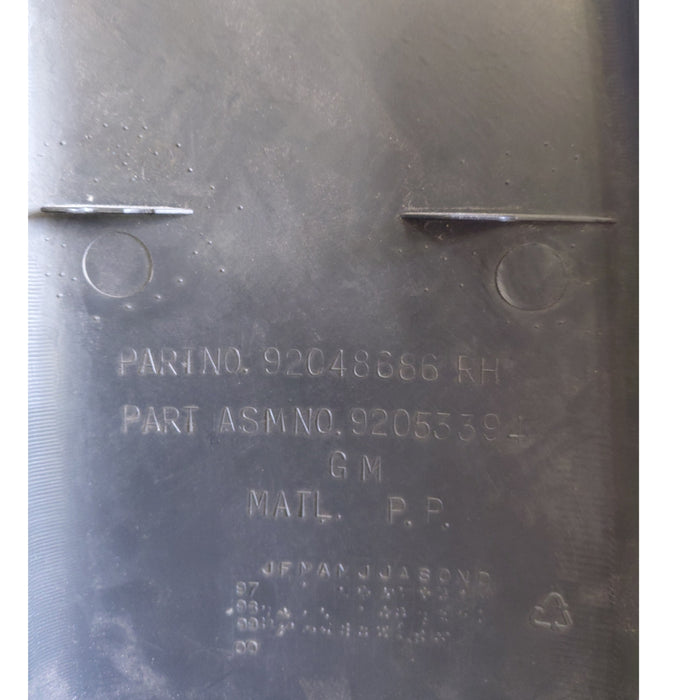 VT / WH Holden Commodore Statesman - DRIVERS SIDE - Lower B-Pillar Trim - Black Part number 92048686