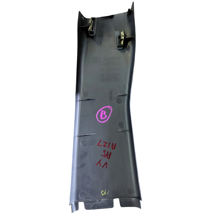 VT, VX, VY, VZ - Holden Commodore Sedan - PASSENGER SIDE - Lower B-pillar Trim - Black Plastic Part Number 92060703