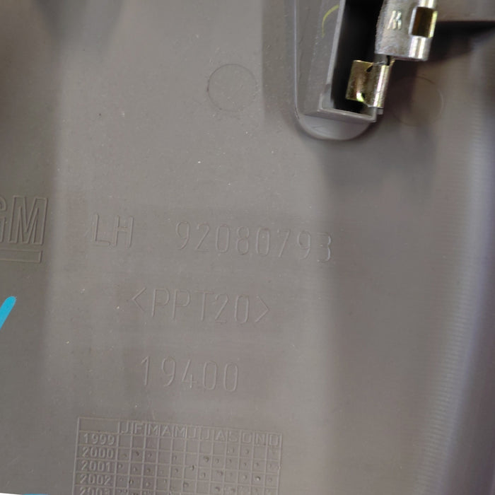 VT,VX,VY,VZ - Holden Commodore Sedan - PASSENGER SIDE - Lower B-pillar trim - Beige Plastic part number 92080793