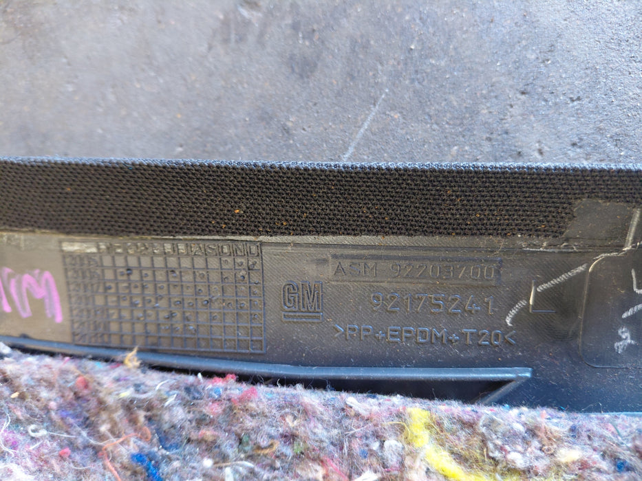 WM - Holden Statesman Caprice - DRIVERS SIDE - C-Pillar Trim - Black / Cloth Part Number 92175241